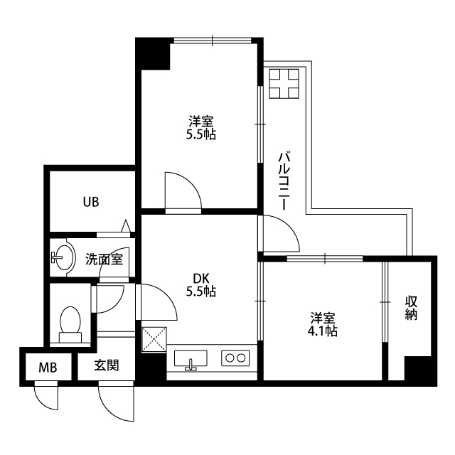 ヴェルデ流山の間取り