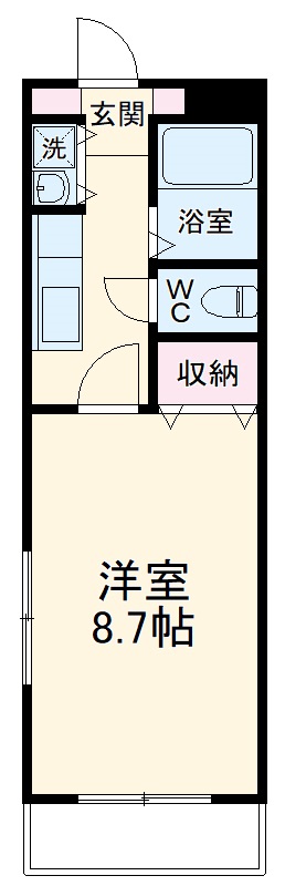 新道ハイツの間取り