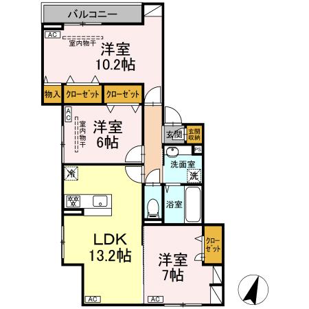 ホルテンジエ原町田の間取り