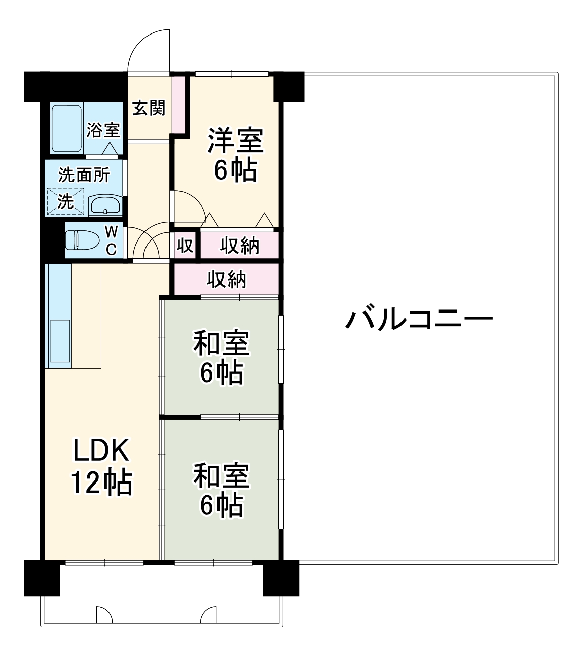 サンパーク万場公園の間取り