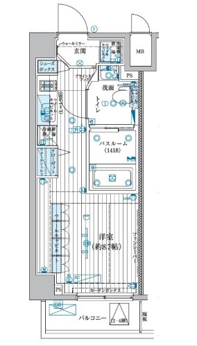ブライズ中野南台の間取り