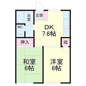 レイクコーポCの間取り