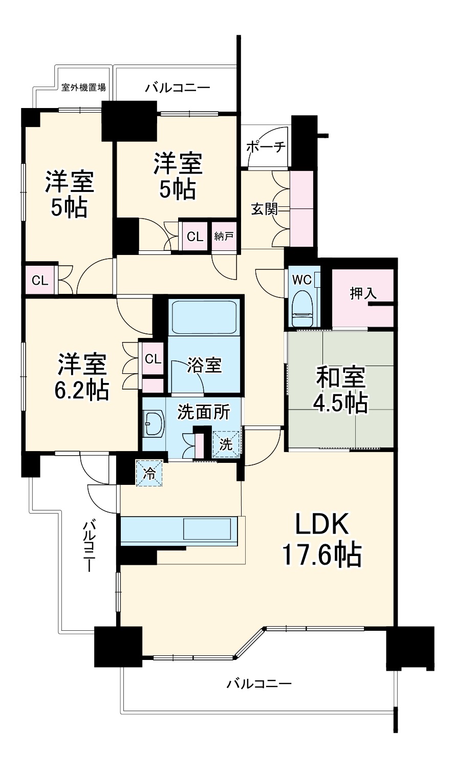 プラウド一社の間取り