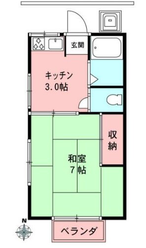 コーポナカジマの間取り