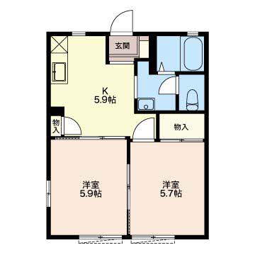 ファミール落合Cの間取り