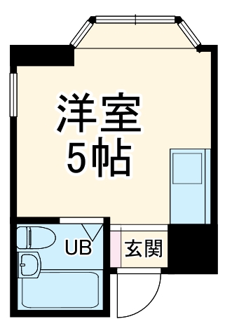 南住吉の完工年月(1991年10月)築の賃貸アパートの間取り