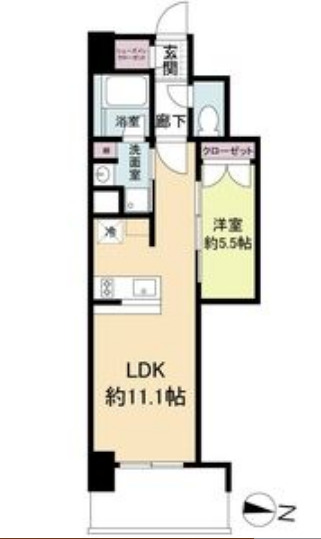リビオメゾン新大阪の間取り
