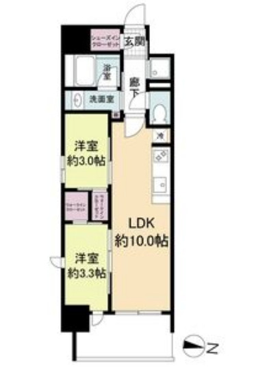 リビオメゾン新大阪の間取り
