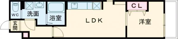 KRM RESIDENCE NAGAOKATENJINの間取り