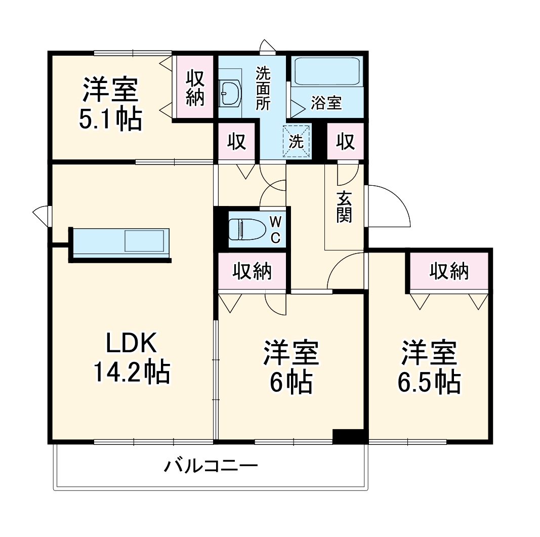 ベルヒルズAの間取り