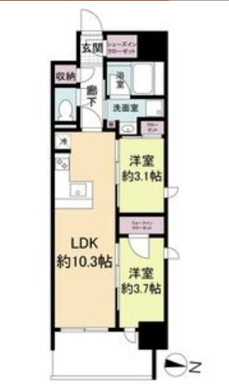 リビオメゾン新大阪の間取り