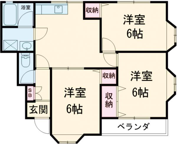 アネックスミヤコDの間取り