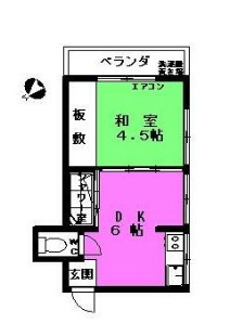 渡辺荘の間取り