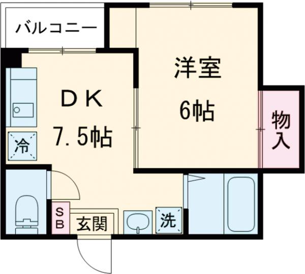 パレス浜野の間取り