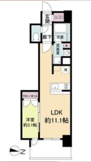 リビオメゾン新大阪の間取り
