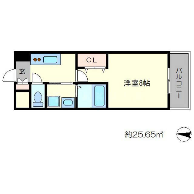 カスタリア京都西大路の間取り