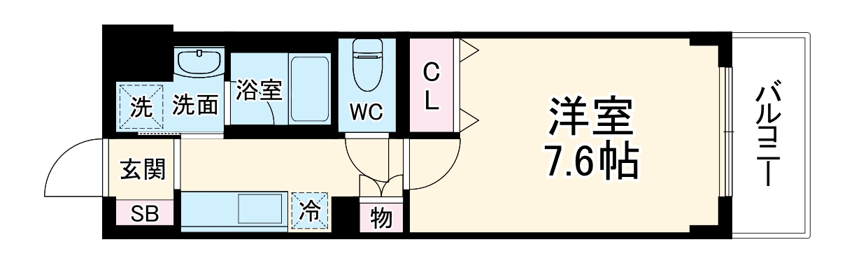 ベラジオ雅び北野白梅町駅前の間取り