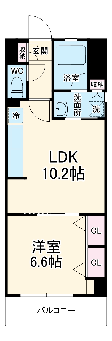 グランデュールⅢ江ノ島の間取り
