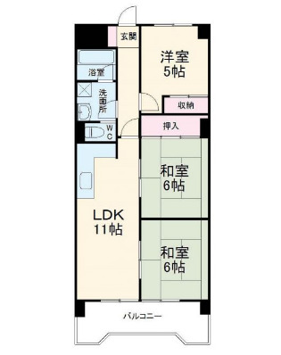 ラジョーヌの間取り