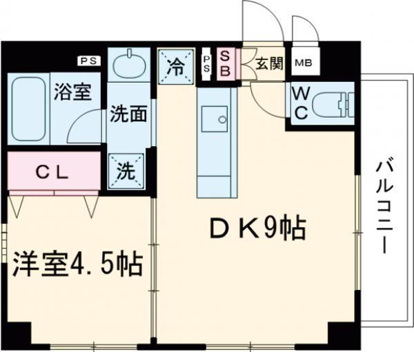 デュオ・スカーラ緑が丘の間取り