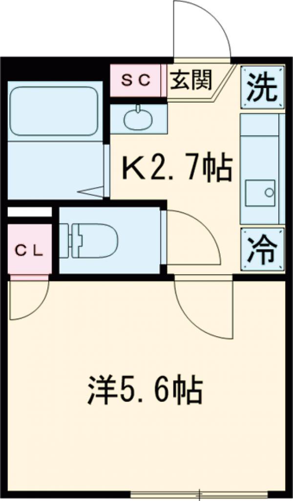 プロスペリティ成増・302号室の間取り