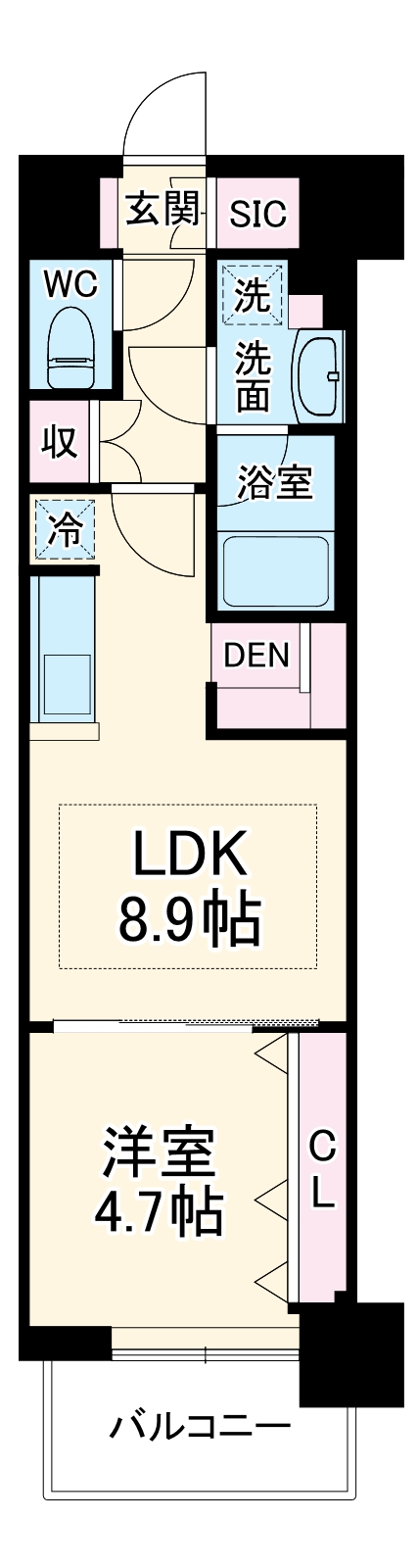 アーバネックス梅田中崎町IIの間取り