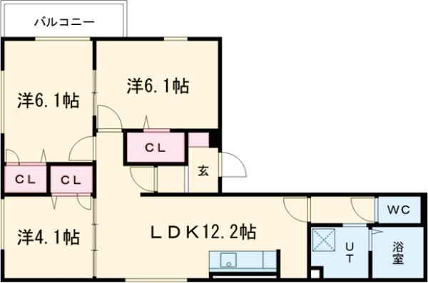ルピナス嵯峨嵐山の間取り