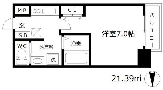 SK南森町の間取り