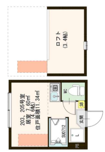 ハーモニーテラス千住東Ⅱの間取り
