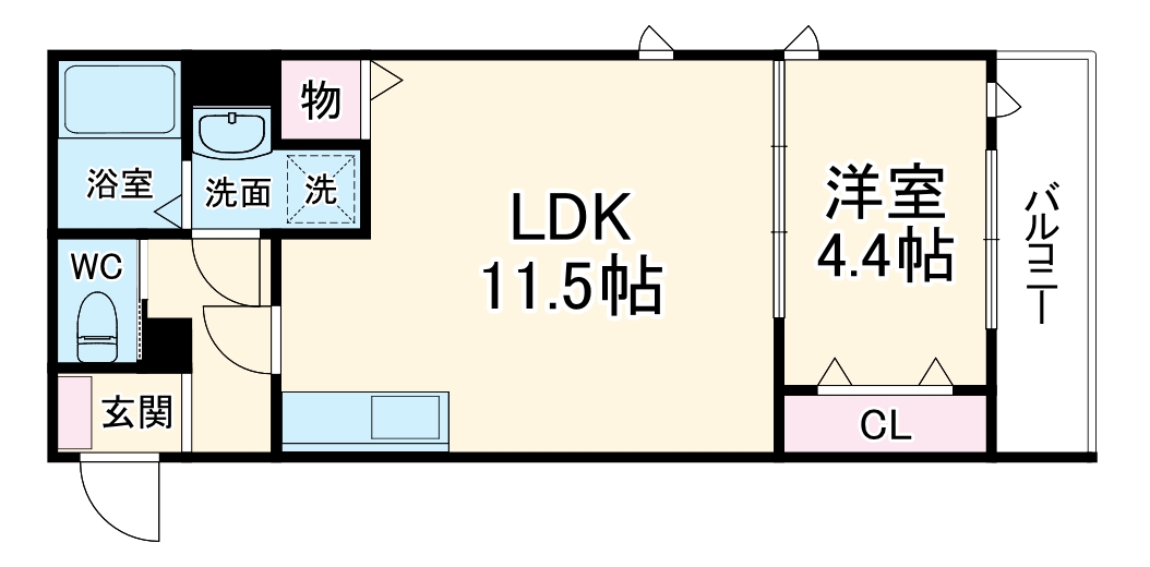 シャトーライフ蛍池の間取り