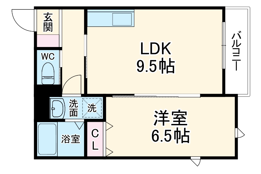 シャトーライフ蛍池の間取り