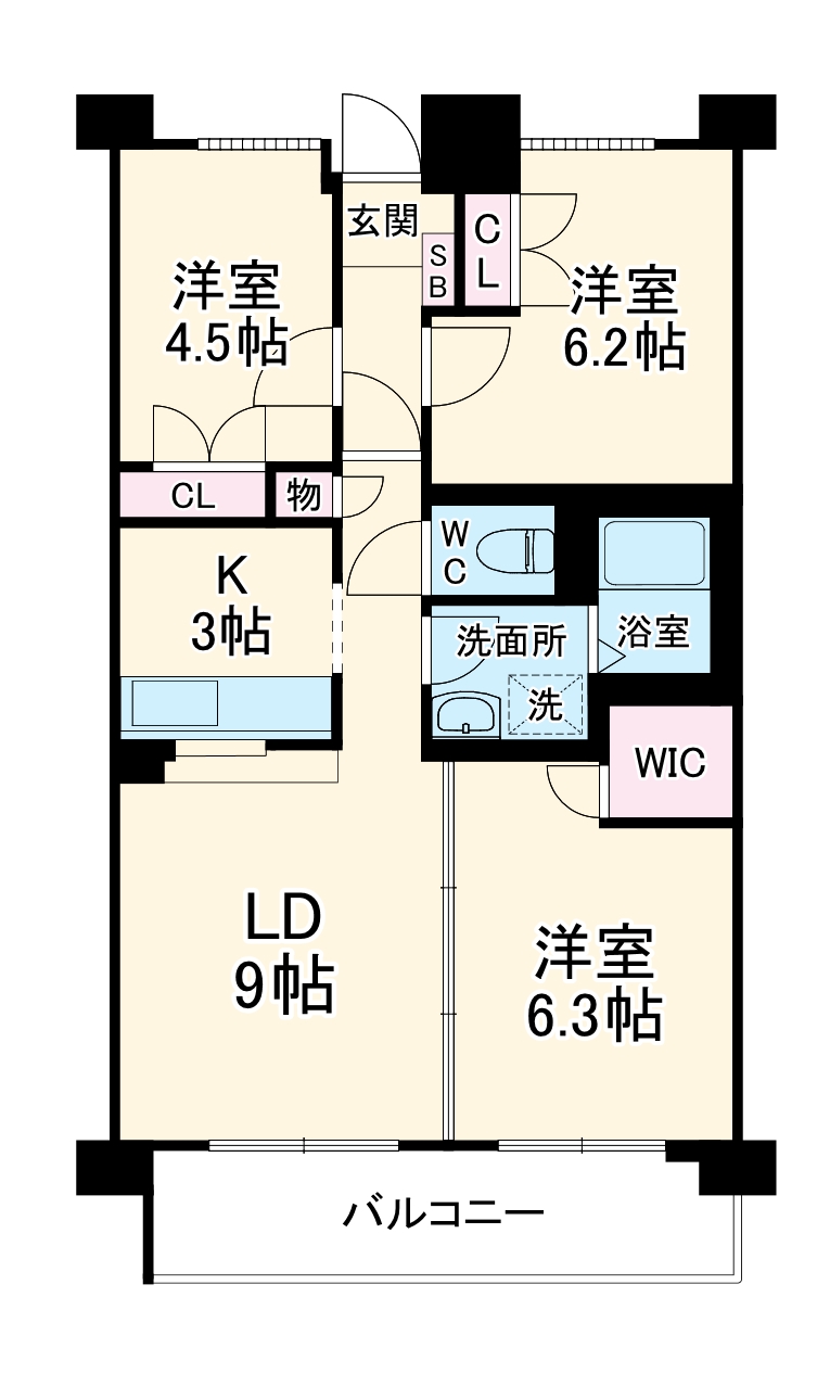 グランドヒルズ横浜の間取り