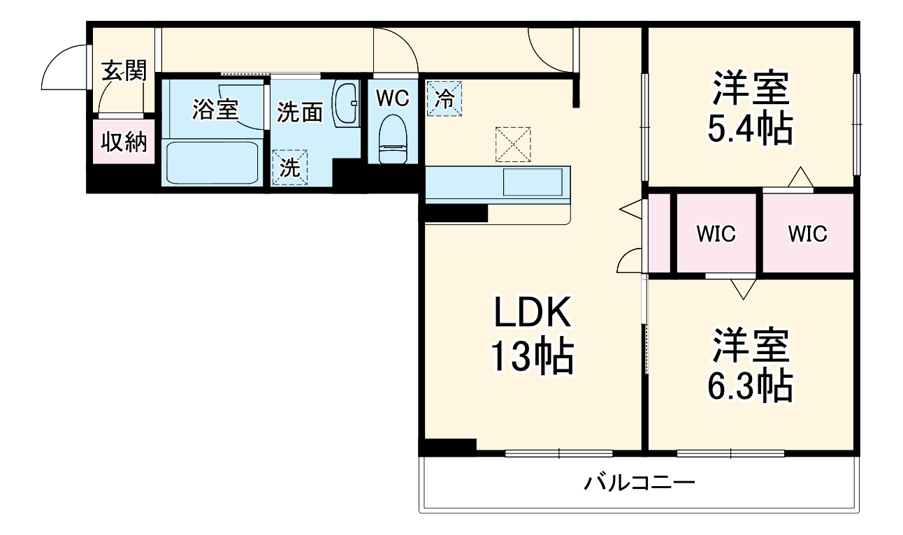 LANDSの間取り