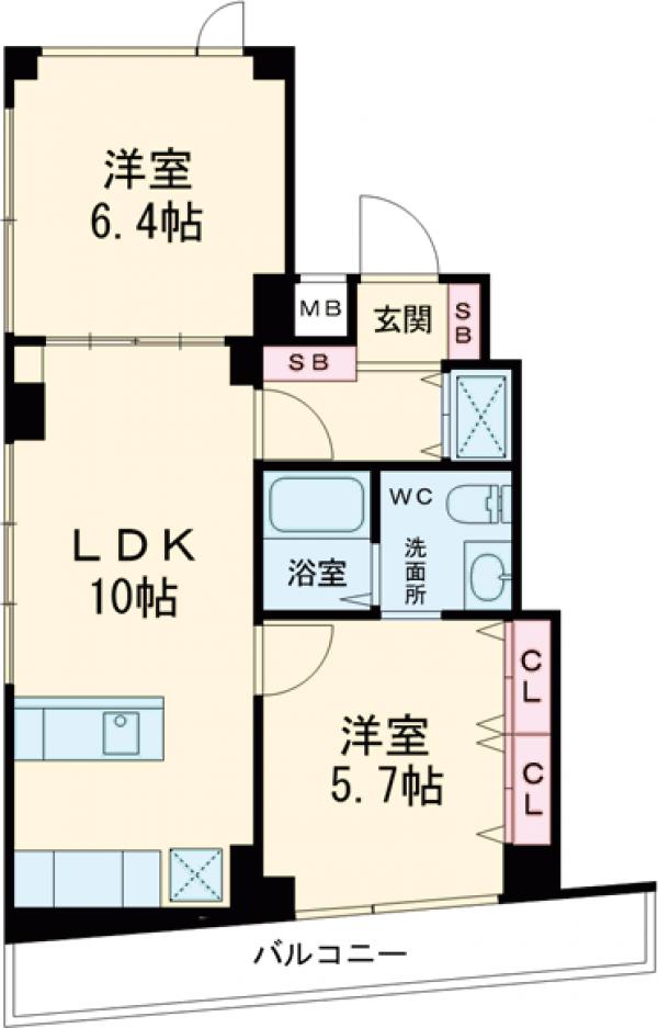 グランカーサ馬込Ⅰの間取り