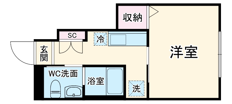 ハイツしずお弐番館の間取り