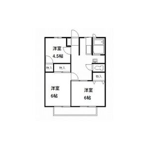 宝積寺ハイツIの間取り