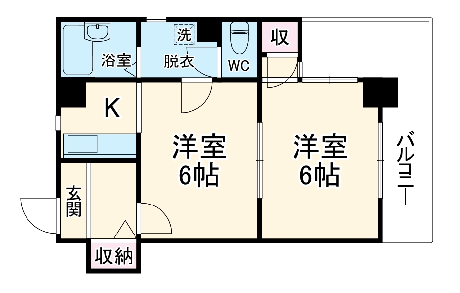 ライオンズマンション四条大宮の間取り