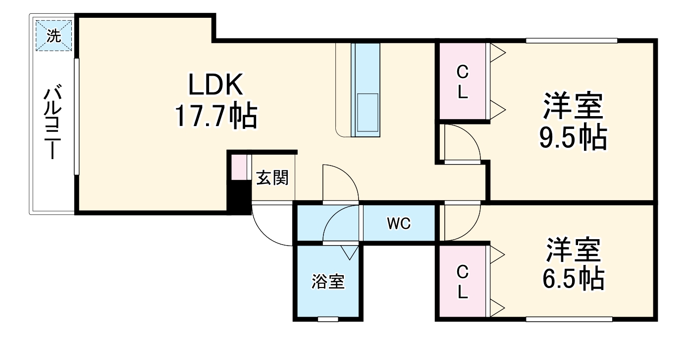 ベレーザ西七条の間取り