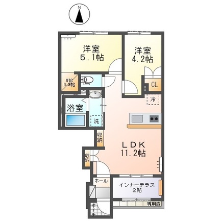 エスターテの間取り