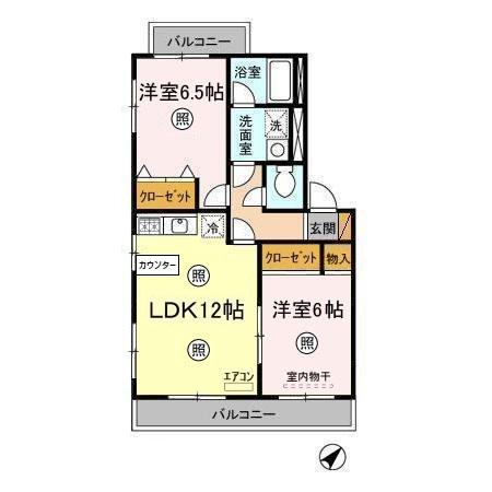 ミレニアム Aの間取り