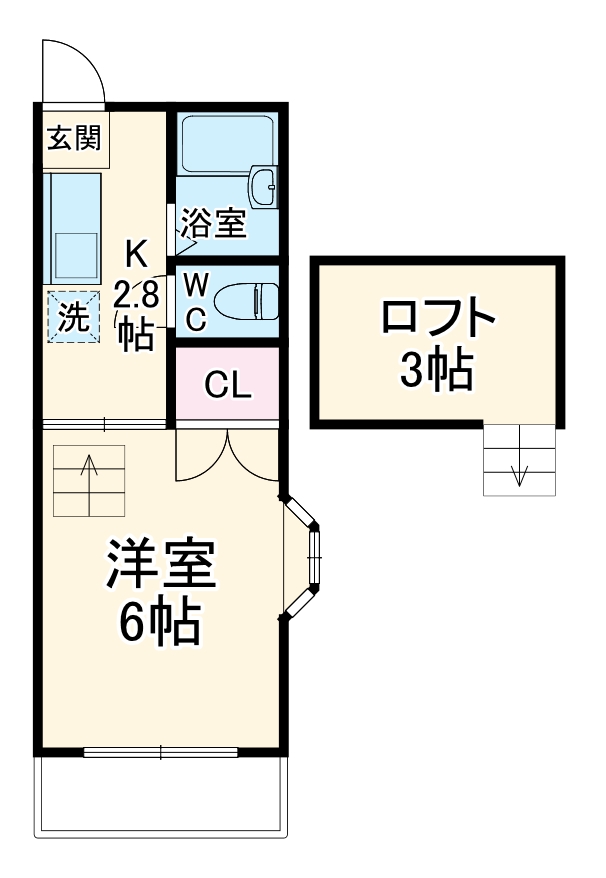 リブハウス柏Bの間取り