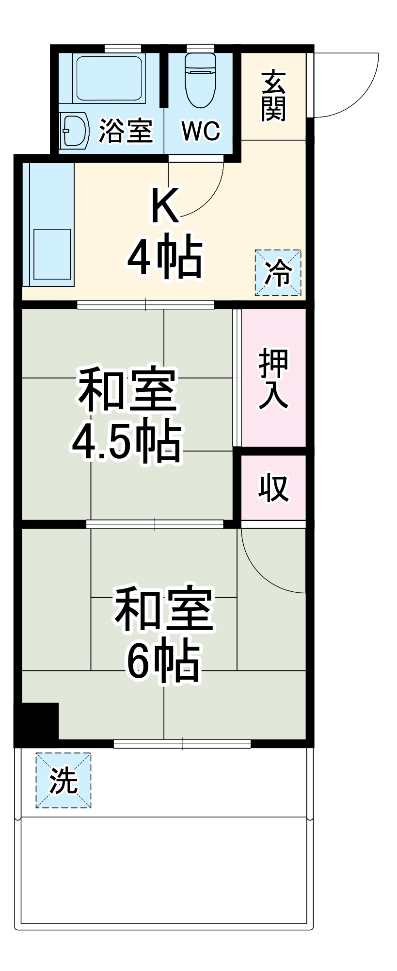 コーポ竹内の間取り