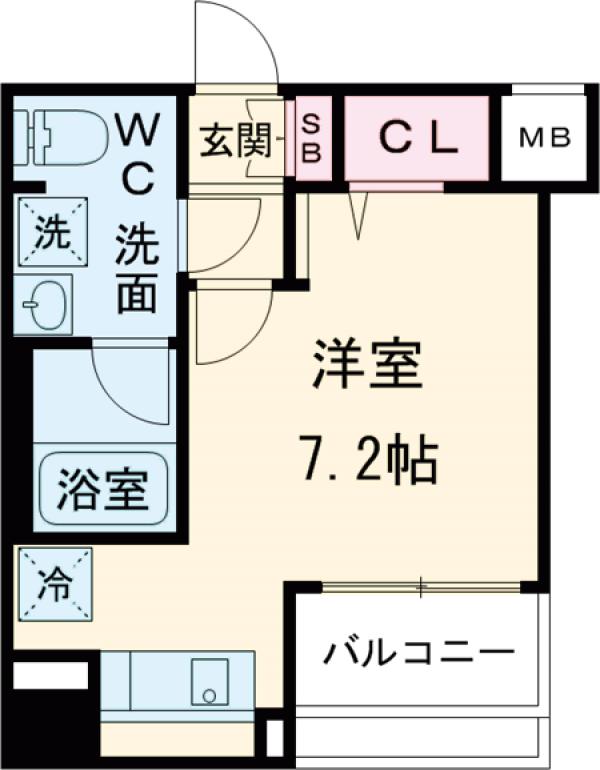 四つ木の完工年月(2022年1月)築の賃貸マンションの間取り