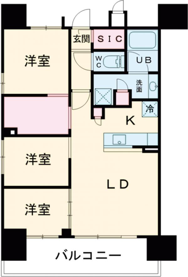 八王子レジデンスの間取り