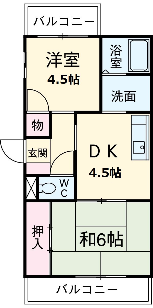 アイリス中平の間取り