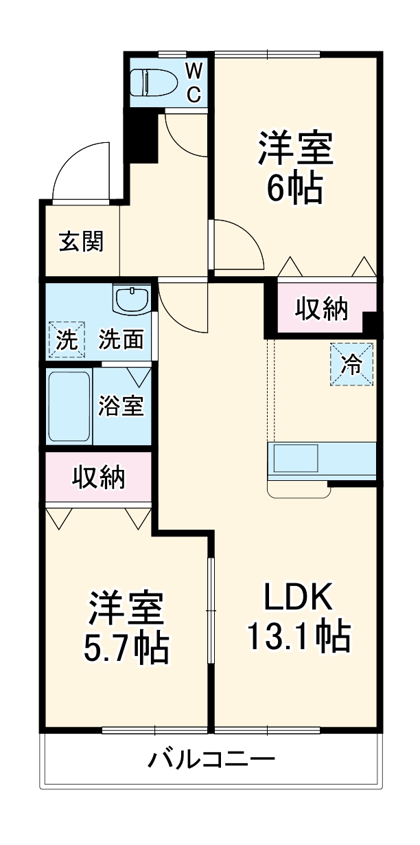 緑ヶ丘マンションの間取り