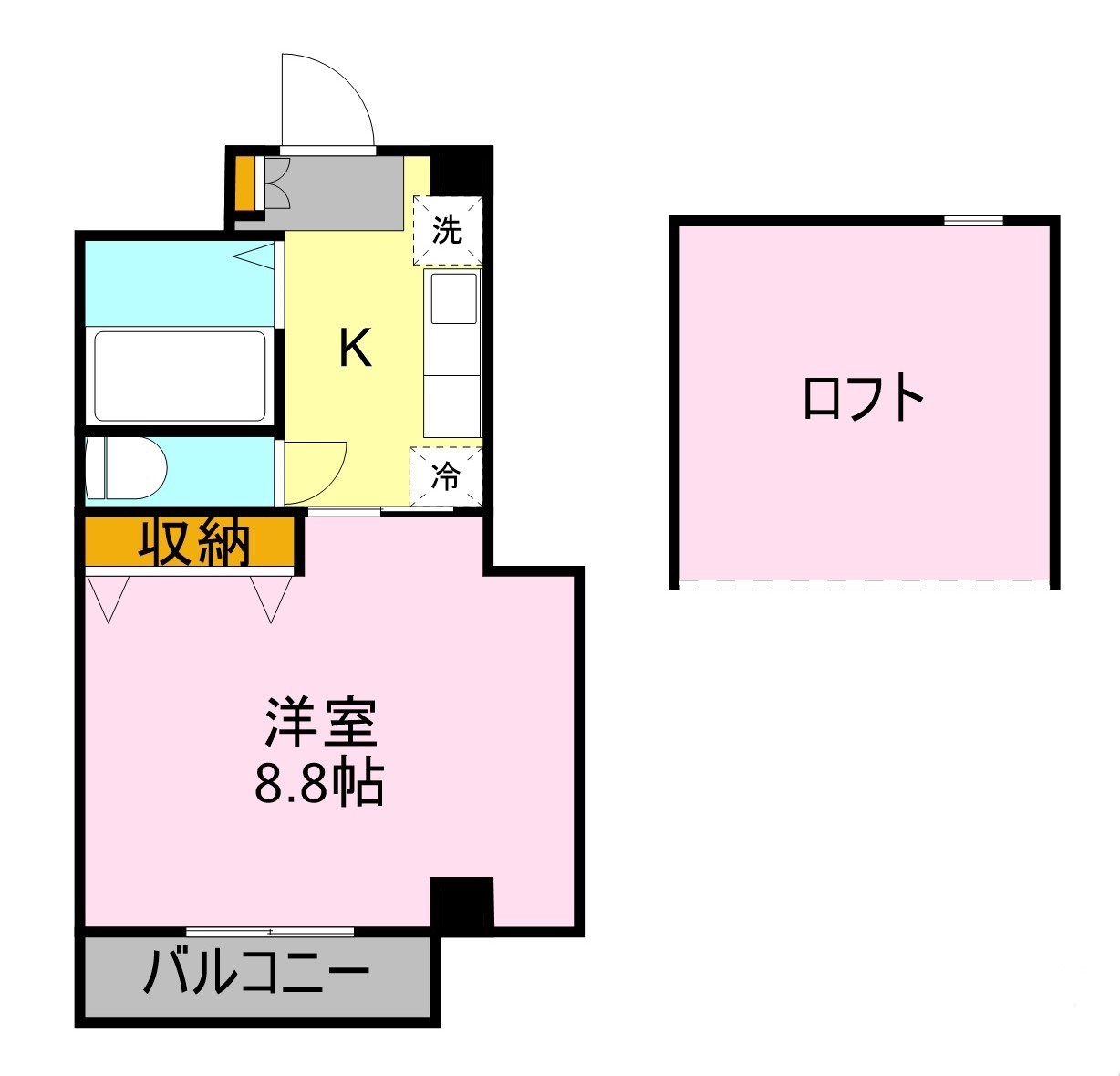 ドミール21WESTの間取り