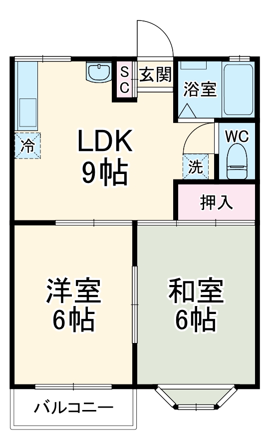 ホワイトメゾンⅡの間取り