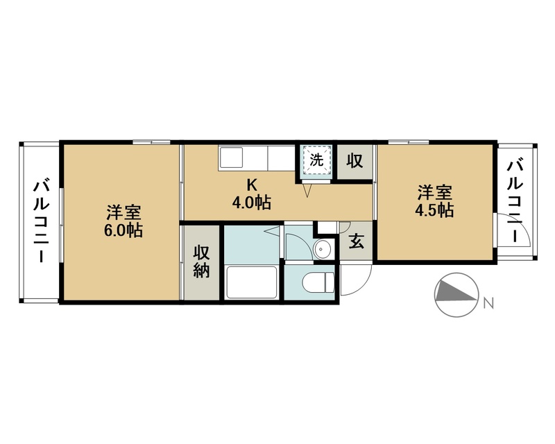 サルイハイツの間取り