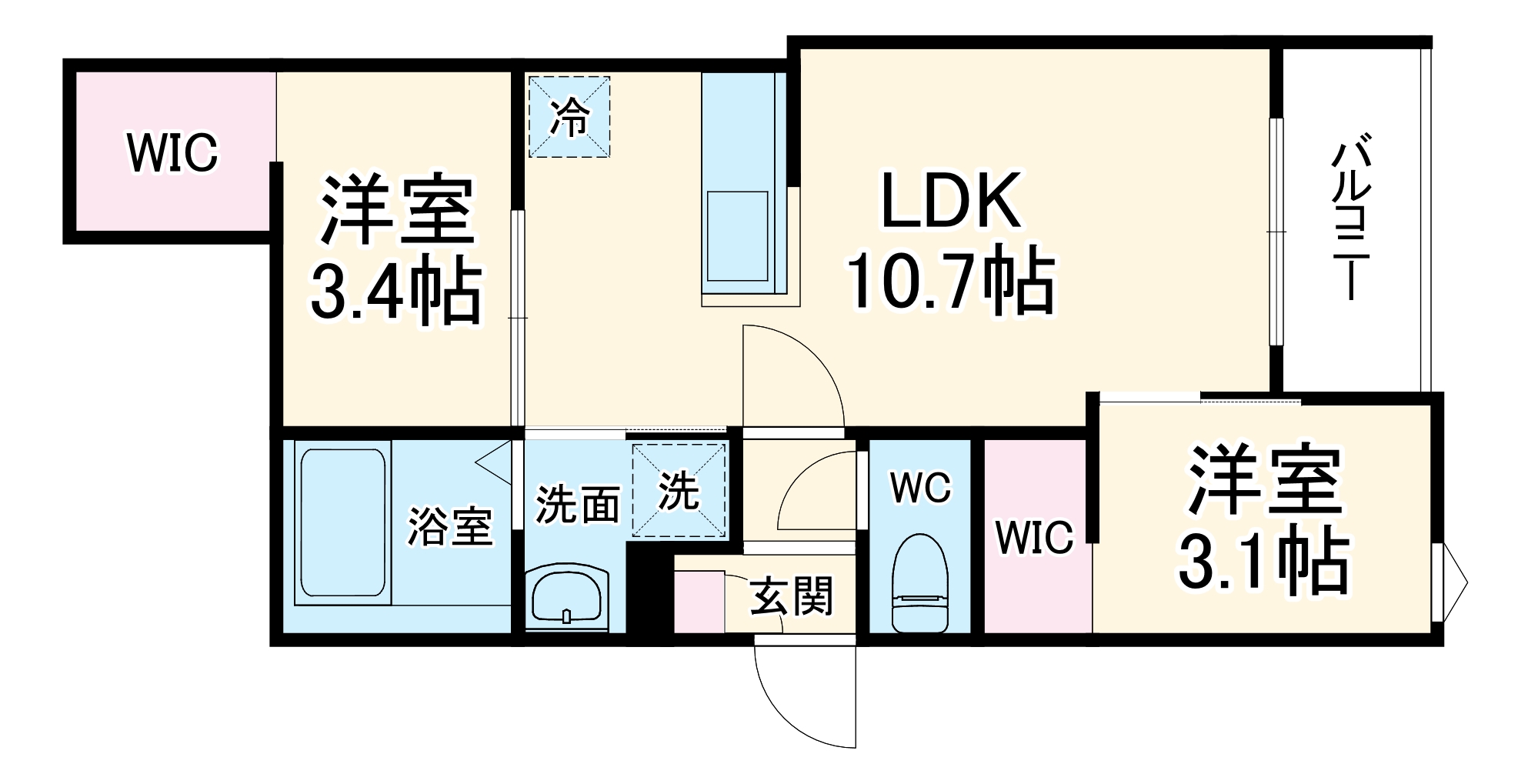 REGALEST妙音通Ⅱの間取り